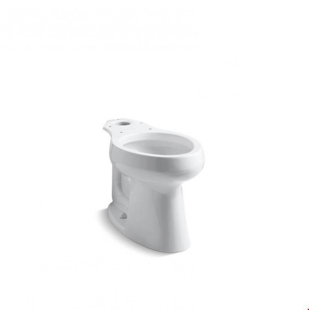 Highline&#xae; Comfort Height&#xae; Elongated chair height toilet bowl with bedpan lugs