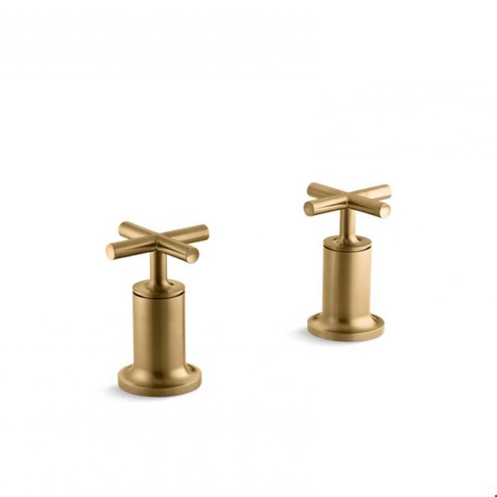 Purist&#xae; Deck- or wall-mount high-flow bath valve trim with cross handle, valve not included