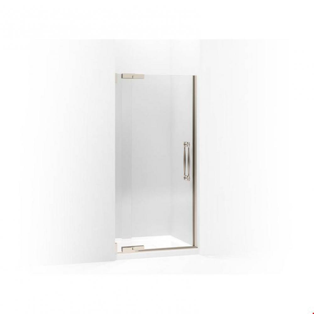 Finial&#xae; Pivot shower door, 72-1/4&apos;&apos; H x 33-1/4 - 35-3/4&apos;&apos; W, with 3/8&apo