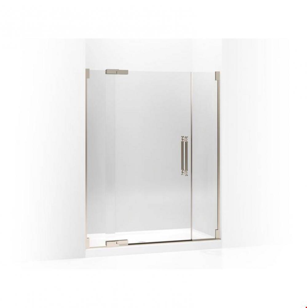 Pinstripe&#xae; Pivot shower door, 72-1/4&apos;&apos; H x 57-1/4 - 59-3/4&apos;&apos; W, with 1/2&