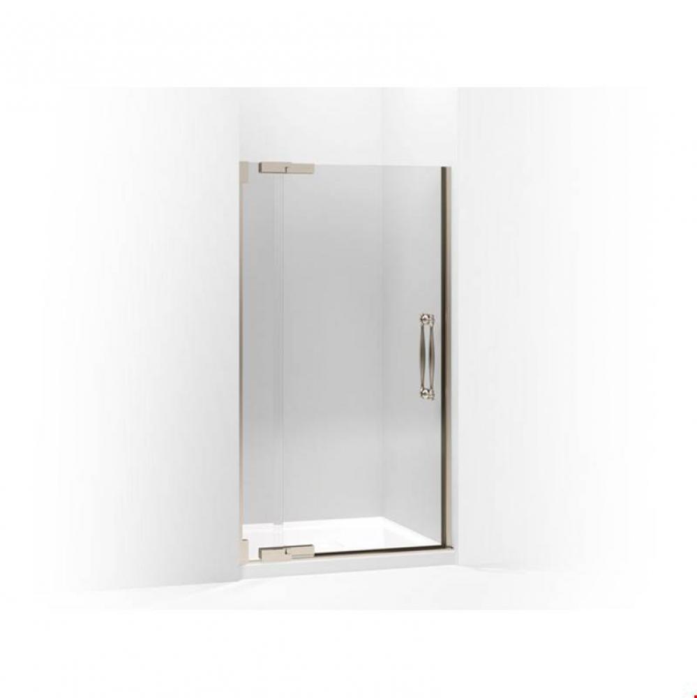 Finial&#xae; Pivot shower door, 72-1/4&apos;&apos; H x 39-1/4 - 41-3/4&apos;&apos; W, with 1/2&apo