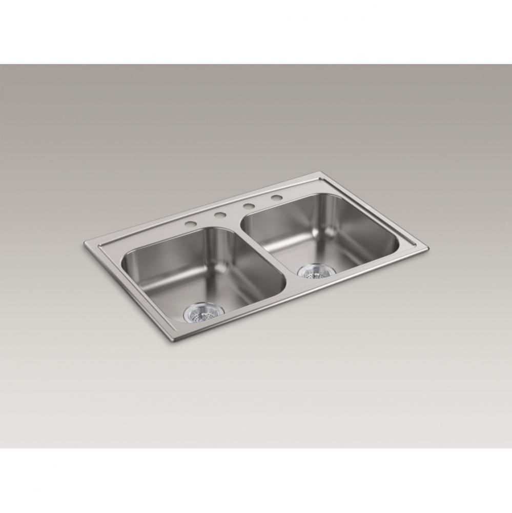 Toccata™ 33&apos;&apos; x 22&apos;&apos; x 6&apos;&apos; top-mount double-equal bowl kitchen sin