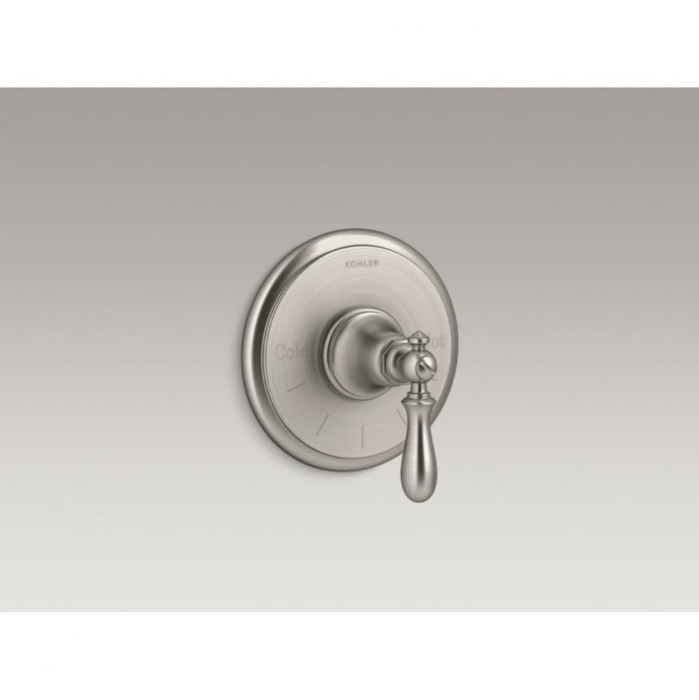 Artifacts&#xae; Thermostatic valve trim with swing lever handle