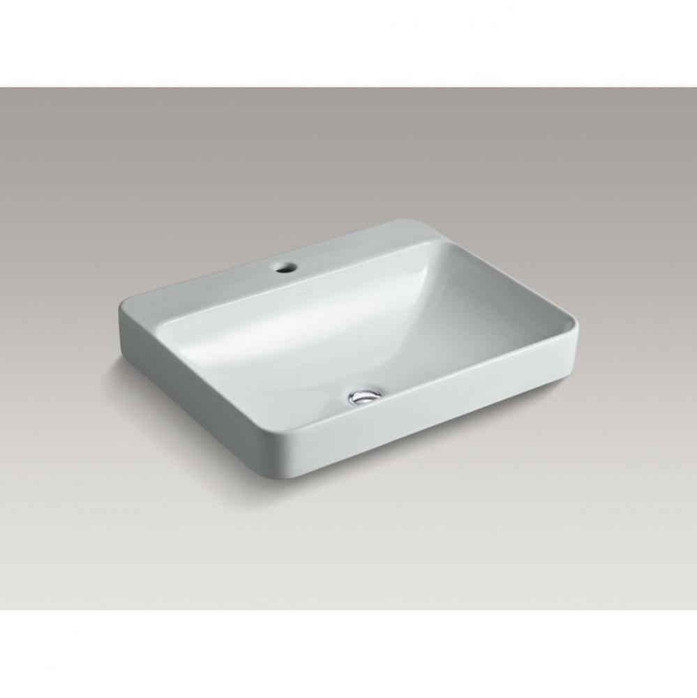 Vox&#xae; Rectangle Vessel bathroom sink with single faucet hole