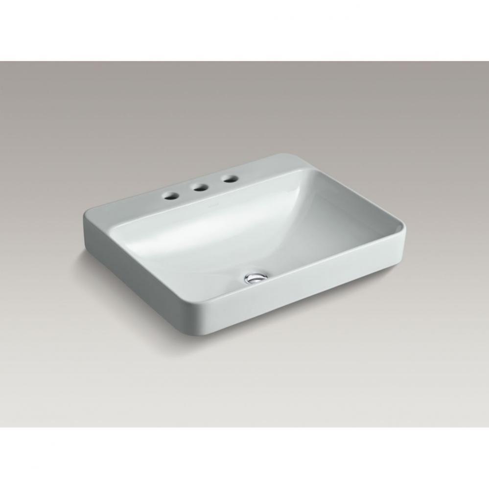 Vox&#xae; Rectangle Vessel bathroom sink with widespread faucet holes