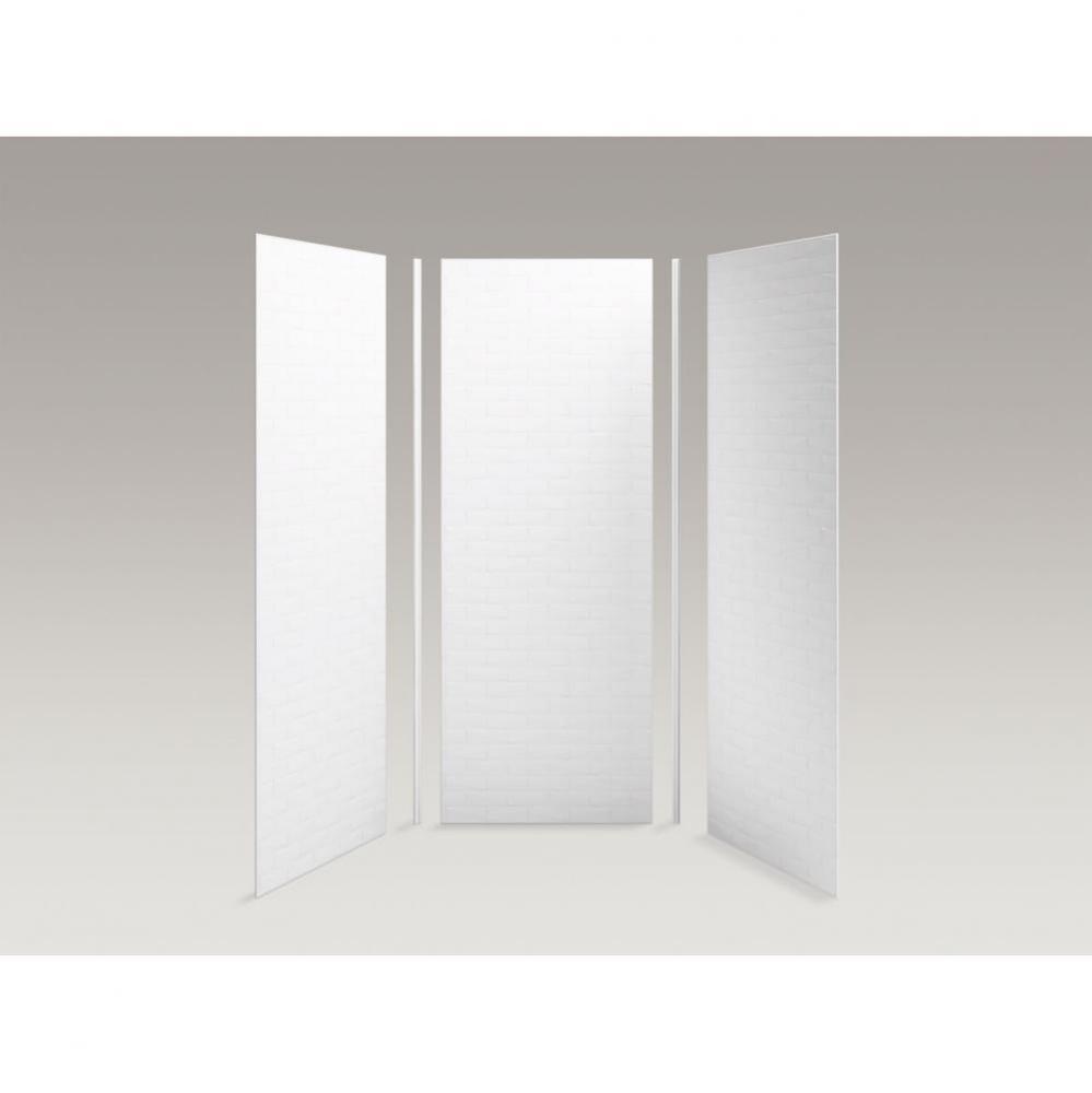 Choreograph&#xae; 36&apos;&apos; x 36&apos;&apos; x 96&apos;&apos; shower wall kit, Brick texture