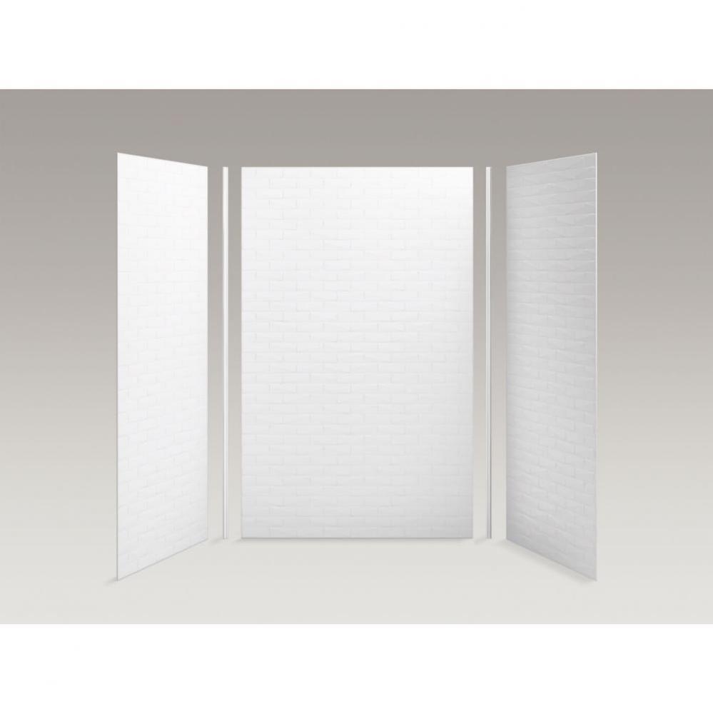 Choreograph&#xae; 60&apos;&apos; x 36&apos;&apos; x 96&apos;&apos; shower wall kit, Brick texture