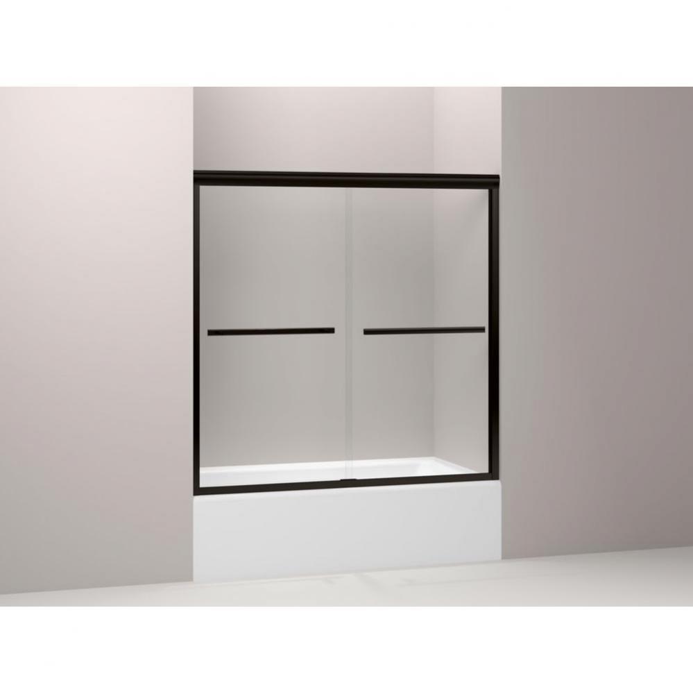 Gradient&#xae; Sliding bath door, 58-1/16&apos;&apos; H x 56-5/8 - 59-5/8&apos;&apos; W, with 1/4&