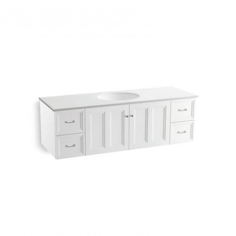 Damask™ Vanity, 60, 2 Door, 4 Drawer