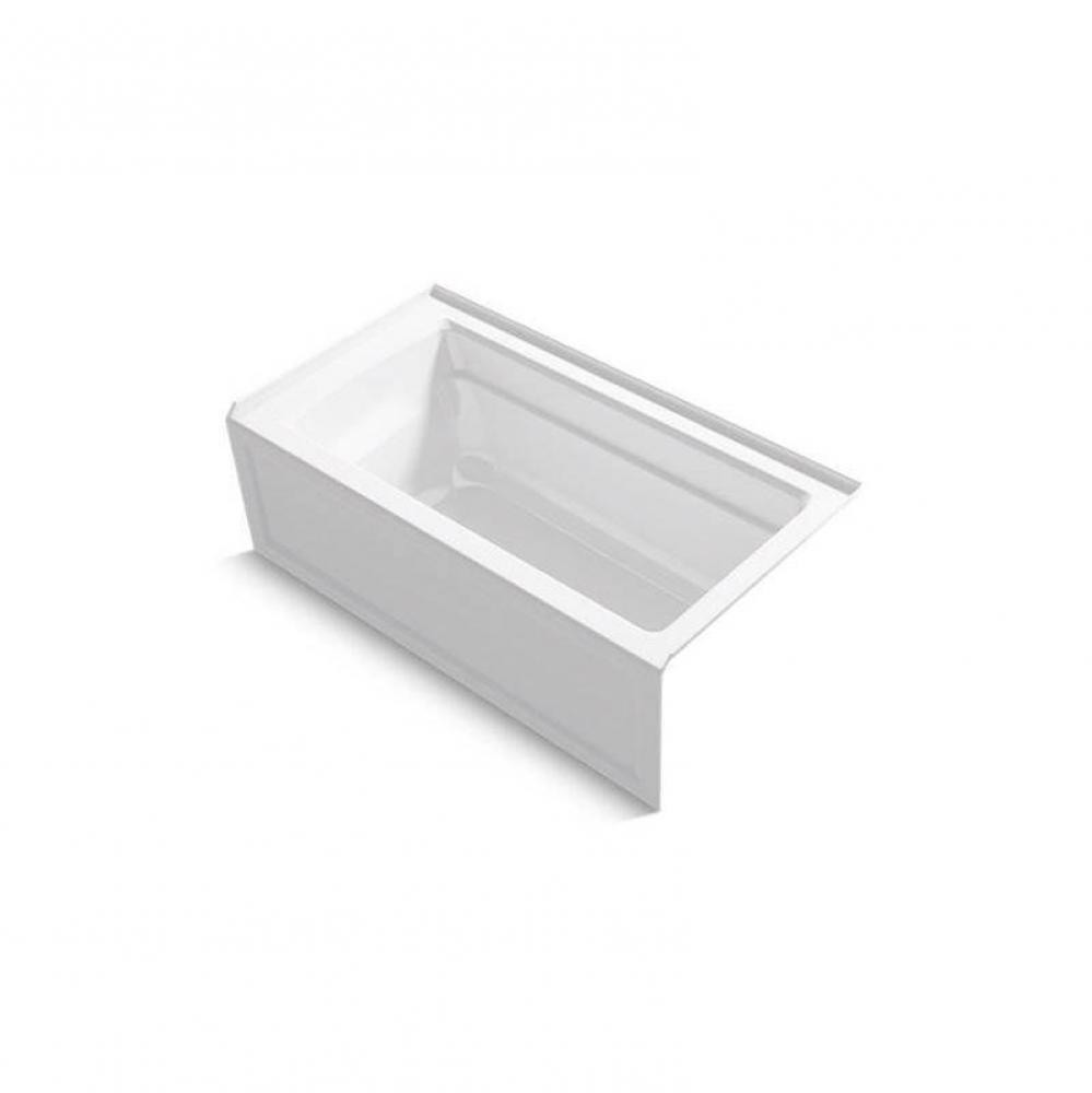 Archer&#xae; 60&apos;&apos; x 32&apos;&apos; alcove bath with integral apron, right drain