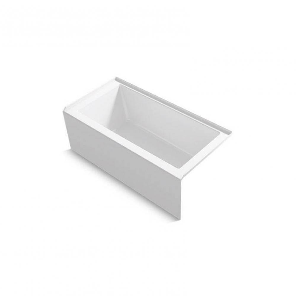 Underscore&#xae; Rectangle 60&apos;&apos; x 30&apos;&apos; alcove bath with integral apron, integr