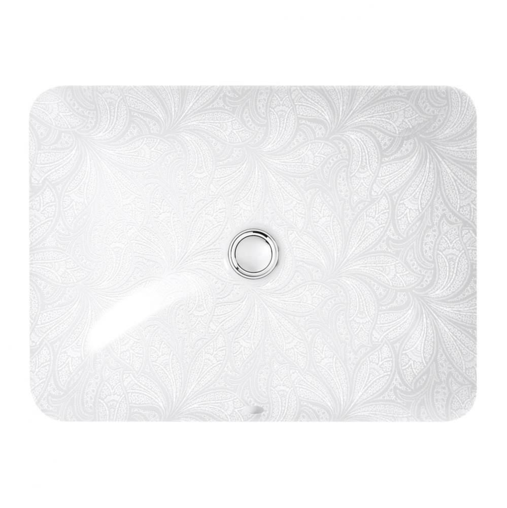 Sartorial™ Paisley Caxton&#xae; Rectangle Undermount bathroom sink