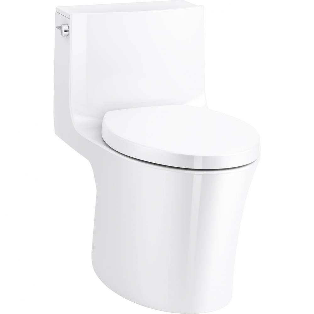 Veil&#xae; One-piece elongated dual-flush toilet with skirted trapway and concealed cords