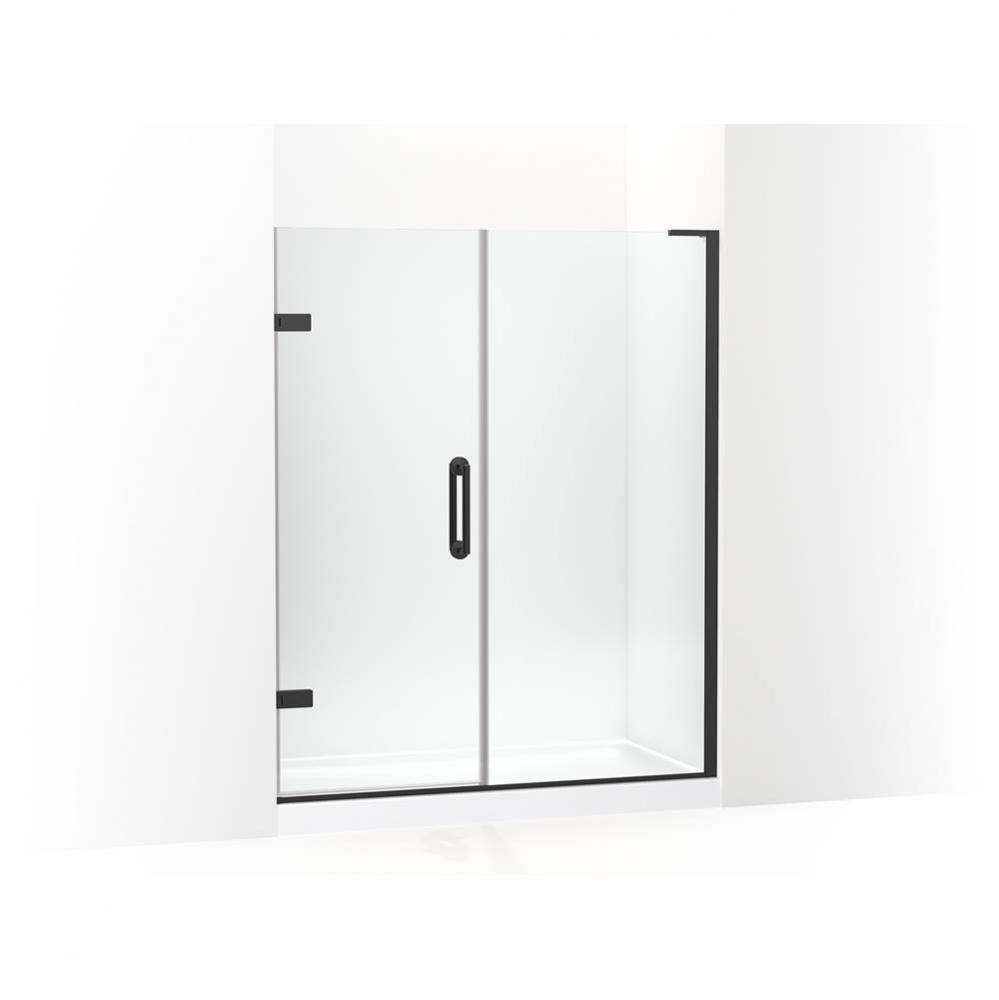 Components™ Frameless pivot shower door, 71-3/4&apos;&apos; H x 58 - 58-3/4&apos;&apos; W, with