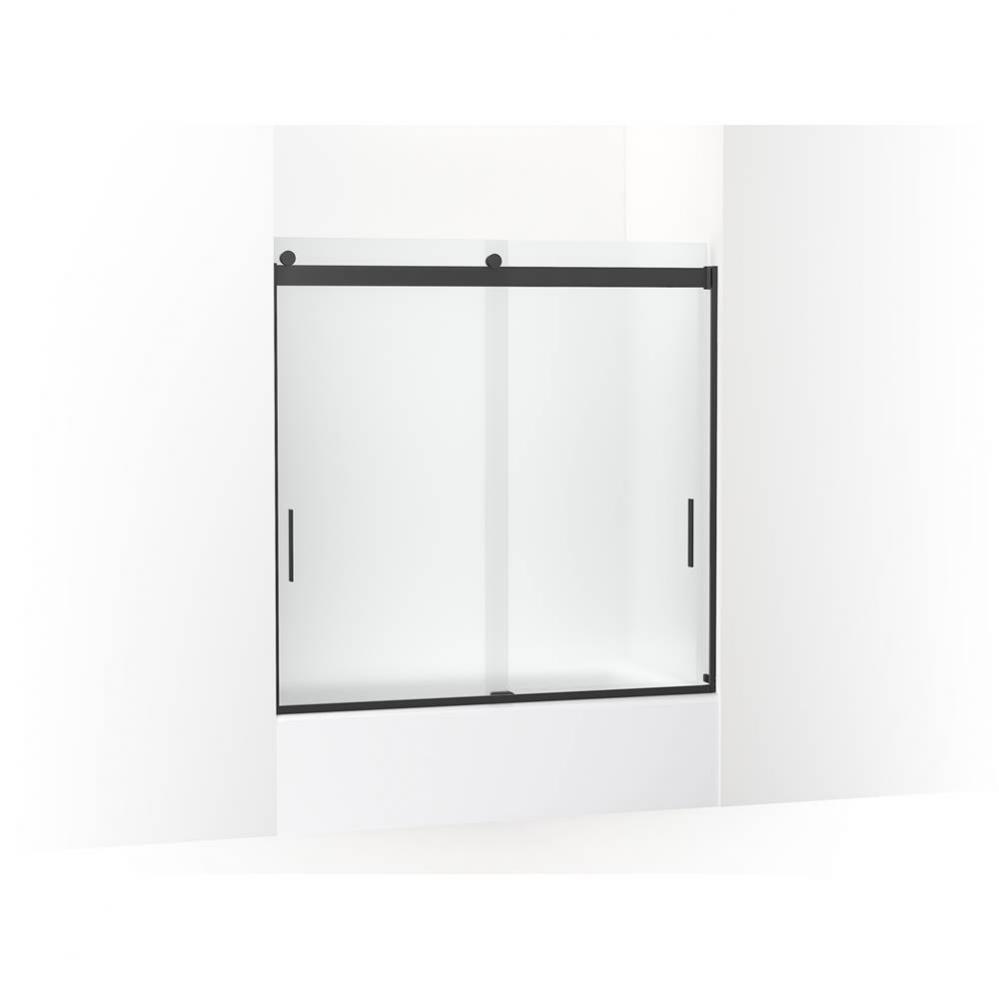 Levity&#xae; Sliding bath door, 59-3/4&apos;&apos; H x 56-5/8 - 59-5/8&apos;&apos; W, with 1/4&apo