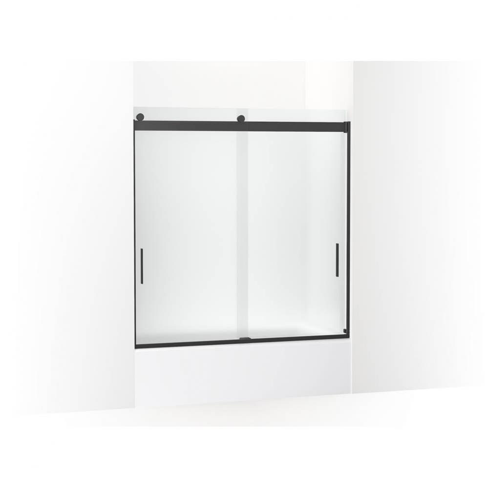 Levity&#xae; Sliding bath door, 62&apos;&apos; H x 56-5/8 - 59-5/8&apos;&apos; W, with 1/4&apos;&a