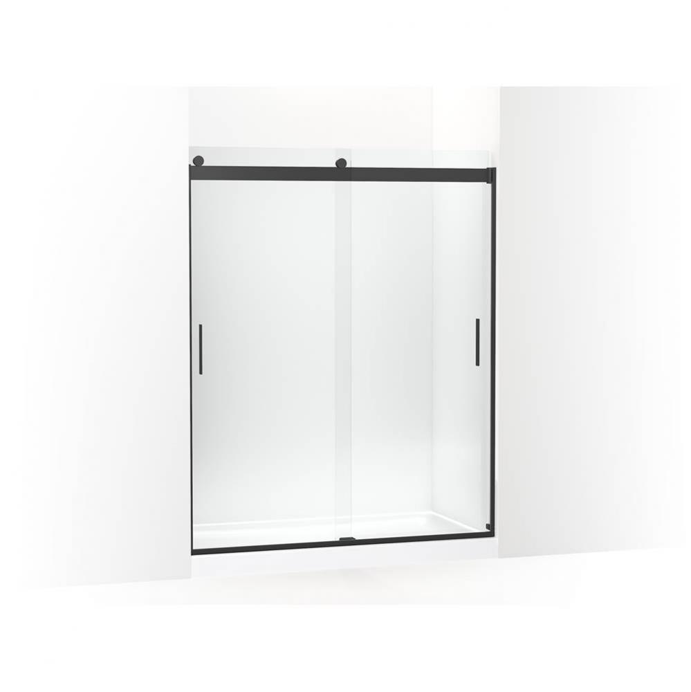 Levity&#xae; Sliding shower door, 74&apos;&apos; H x 56-5/8 - 59-5/8&apos;&apos; W, with 3/8&apos;