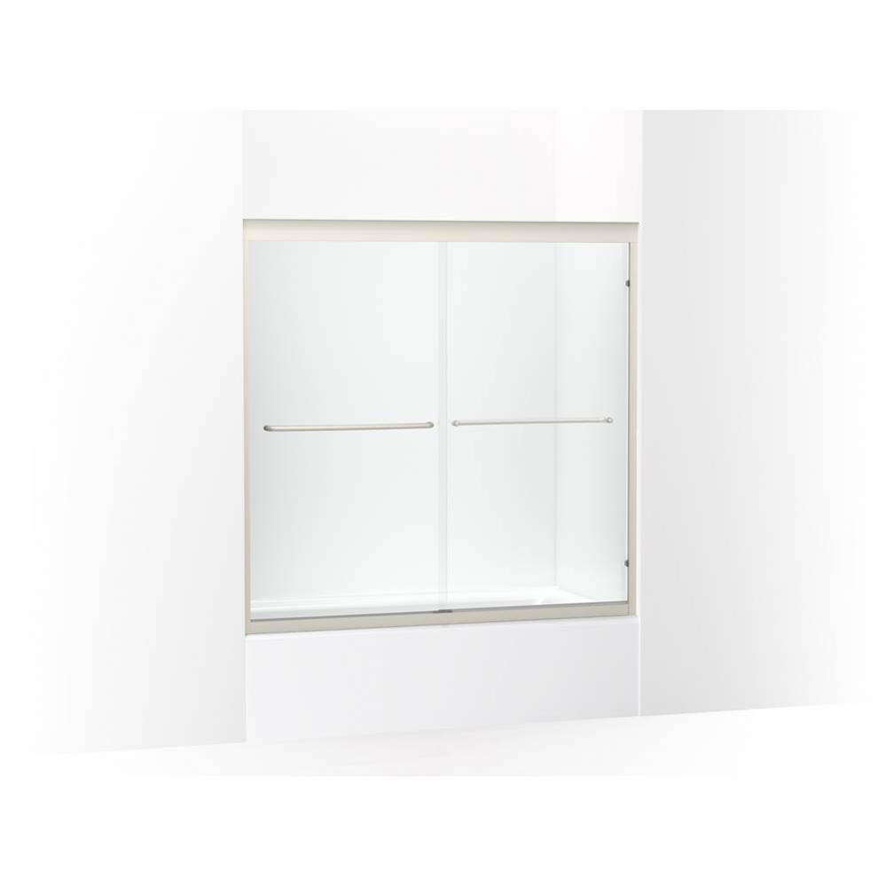 Fluence&#xae; 54-5/8 - 59-5/8&apos;&apos; W x 58&apos;&apos; H sliding bath door with 1/4&apos;&ap