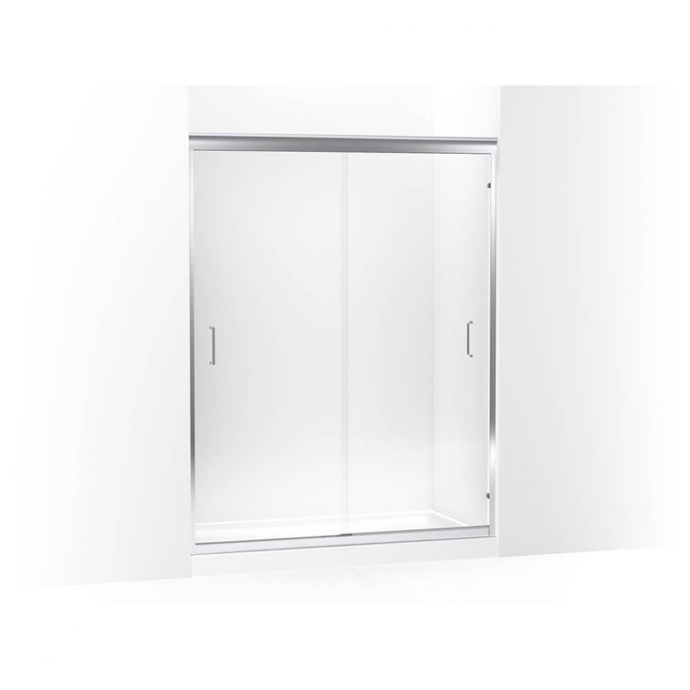 Fluence&#xae; 54-5/8&apos;&apos; - 59-5/8&apos;&apos; W x 75-23/32&apos;&apos; H sliding shower do