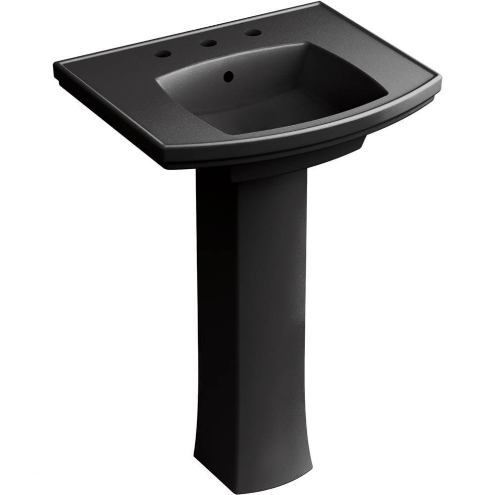 Kelston&#xae; Pedestal bathroom sink with 8&apos;&apos; centerset faucet holes