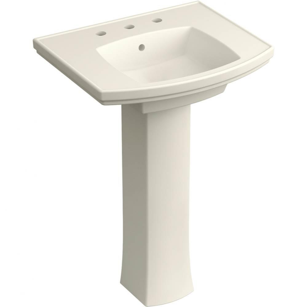 Kelston&#xae; Pedestal bathroom sink with 8&apos;&apos; centerset faucet holes