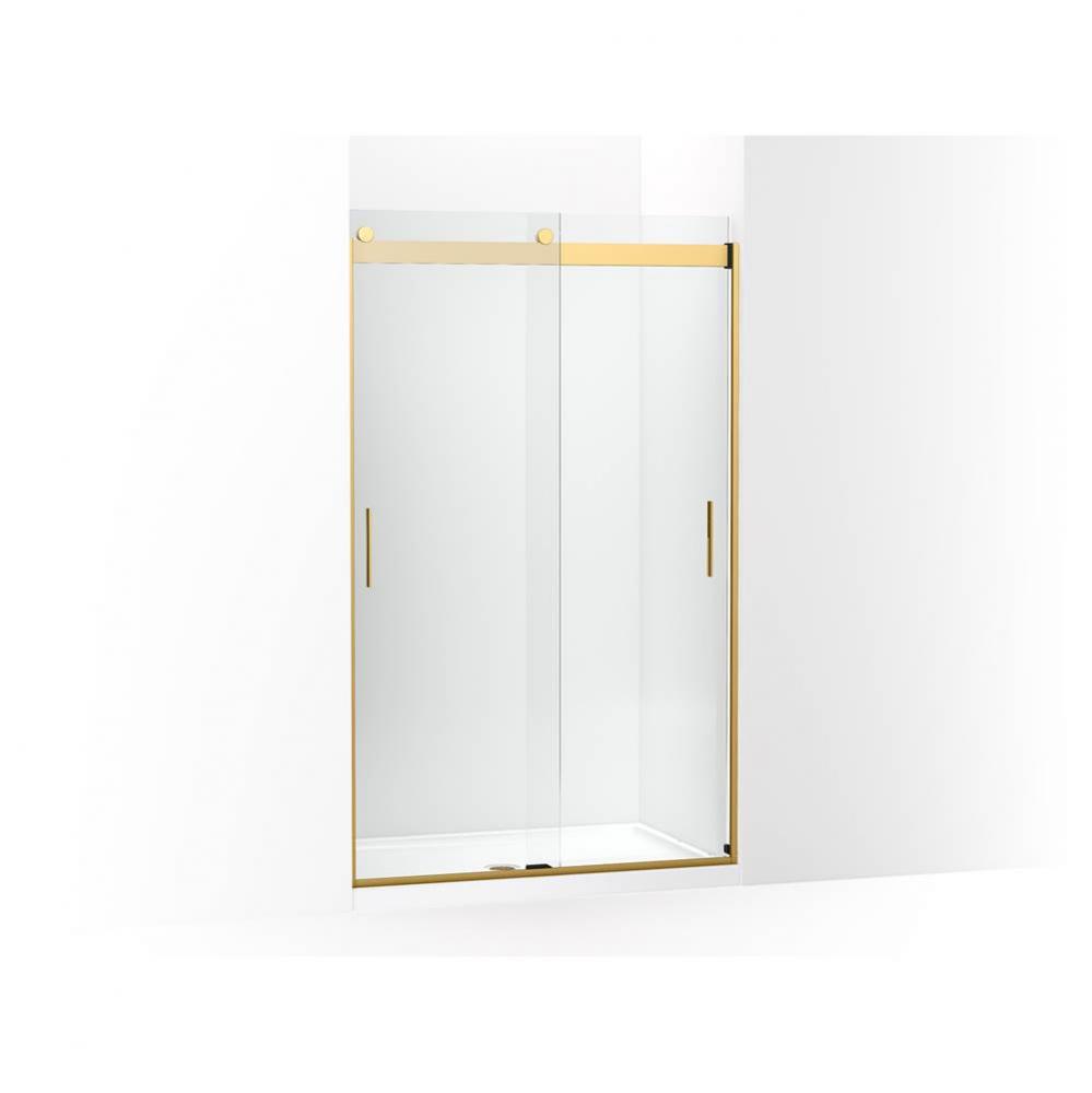 Levity Sliding shower door, 78-in H x 44-5/8 - 47-5/8-in W, with 5/16-in thick Crystal Clear glass