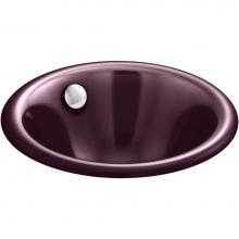Kohler 20211-PLM - Iron Plains® Round Drop-in/undermount bathroom sink