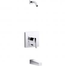 Kohler T99763-4L-CP - Honesty® Rite-Temp(R) bath and shower trim set, less showerhead