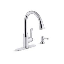 Kohler REC23863-SD-CP - Motif® Pull-down kitchen faucet with soap/lotion dispenser