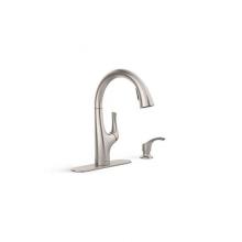 Kohler R27141-SD-VS - Avi™ Pull-out single-handle kitchen sink faucet with soap/lotion dispenser