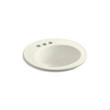 Kohler 2202-4-96 - Brookline® 19'' diameter drop-in bathroom sink with 4'' centerset faucet