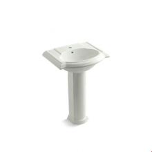 Kohler 2286-1-NY - Devonshire® 24'' pedestal bathroom sink with single faucet hole