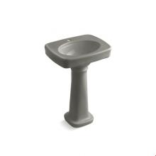 Kohler 2338-1-K4 - Bancroft® 24'' pedestal bathroom sink with single faucet hole