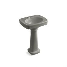 Kohler 2338-4-K4 - Bancroft® 24'' pedestal bathroom sink with 4'' centerset faucet holes