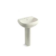 Kohler 2293-4-96 - Wellworth® Pedestal bathroom sink with 4'' centerset faucet holes