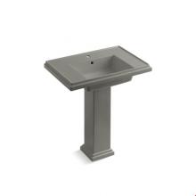 Kohler 2845-1-K4 - Tresham® 30'' pedestal bathroom sink with single faucet hole