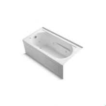 Kohler 1357-LAW-0 - Devonshire® 60'' x 32'' alcove whirlpool bath with integral apron, integr