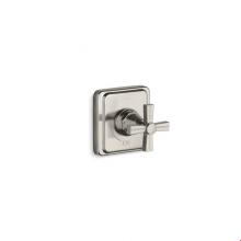 Kohler T13174-3B-BN - Pinstripe® Valve trim with cross handle for volume control valve, requires valve