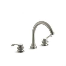 Kohler T12885-4-BN - Fairfax® Deck-mount bath faucet trim with lever handles and traditional 8-7/8'' non