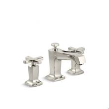 Kohler 16232-3-SN - Margaux® Widespread bathroom sink faucet with cross handles