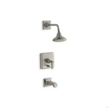 Kohler T13133-4B-BN - Pinstripe® Rite-Temp(R) pressure-balancing bath and shower faucet trim with lever handle, val