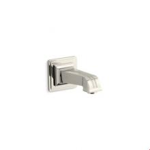 Kohler 13139-B-SN - Pinstripe® wall-mount 6-7/8'' non-diverter bath spout