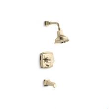 Kohler T16233-3-AF - Margaux® Rite-Temp(R) pressure-balancing bath and shower faucet trim with push-button diverte