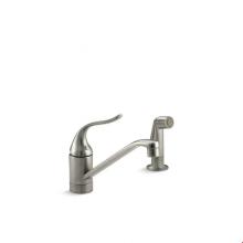 Kohler 15176-F-BN - Coralais® two-hole kitchen sink faucet with 8-1/2'' spout, matching finish sidespra