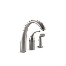 Kohler 10430-VS - Forte® 3-hole remote valve kitchen sink faucet with 9'' spout with matching finish