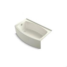 Kohler 1118-LAW-96 - Expanse® 60'' x 30-36'' curved alcove bath with Bask® heated surface