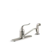 Kohler 15172-F-BN - Coralais® Three-hole kitchen sink faucet with 8-1/2'' spout, matching finish sidesp