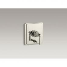 Kohler T98757-4B-SN - Pinstripe® Rite-Temp(R) pressure-balancing valve trim with diverter and grooved lever handle,