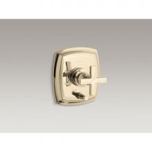 Kohler T98759-3-AF - Margaux® Rite-Temp(R) pressure-balancing valve trim with push-button diverter and cross handl