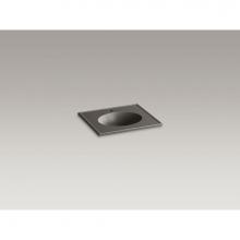 Kohler 2791-1-G86 - Ceramic/Impressions® 25'' oval vanity-top bathroom sink with single faucet hole